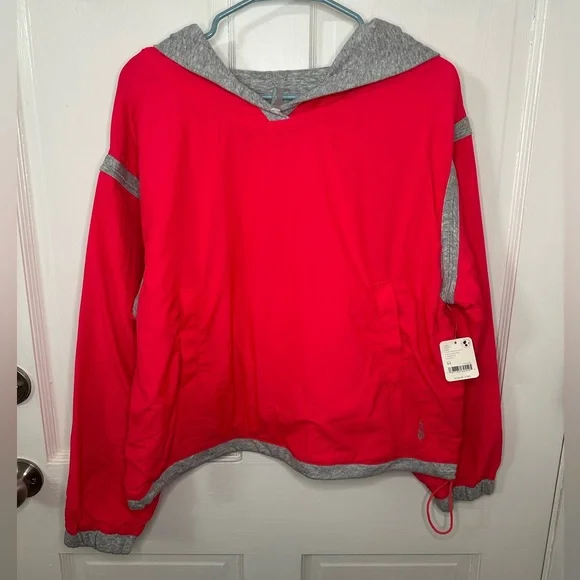 NWT FP Movement by Free People Don’t Back Down Pullover in Electric Sunset XS - Picture 5 of 7